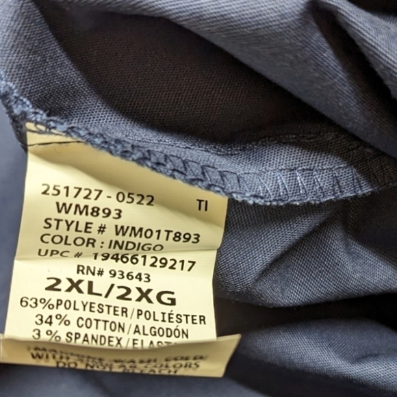 SCRUBSTAR Women's Core‎ Essentials Stretch V-Neck Scrub Top WM01T893 2XL New - Picture 9 of 9